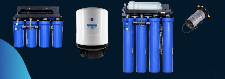 Espress-RO water treatment equipment and storage tank